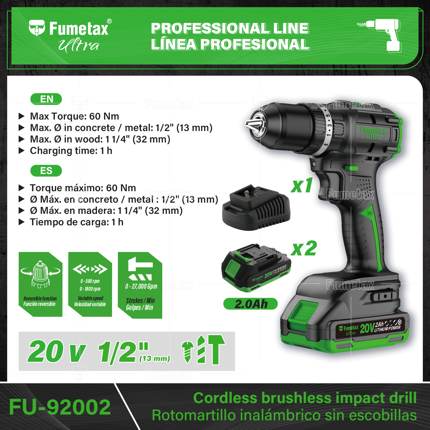 127V Cordless Brushless Impact drill