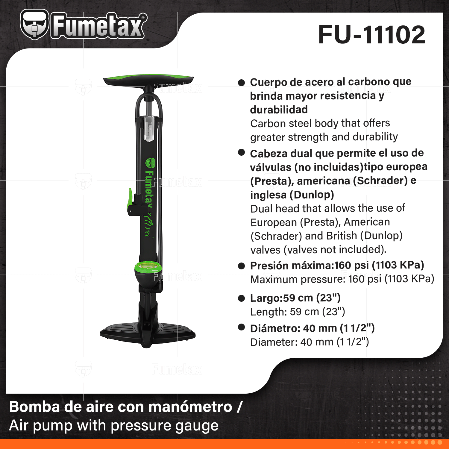 Air pump with pressure gauge